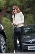 EMMA STONE Out in Los Angeles 10/27/2016