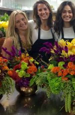 EMMY ROSSUM at Flower Arranging Private Class in Los Angeles 10/21/2016
