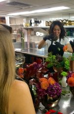 EMMY ROSSUM at Flower Arranging Private Class in Los Angeles 10/21/2016