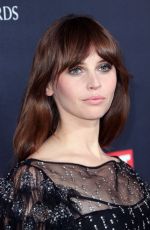 FELICITY JONES at 2016 AMD British Academy Britannia Awards in Beverly Hills 10/28/2016