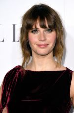 FELICITY JONES at 23rd Annual Elle Women in Hollywood Awards in Los Angeles 10/24/2016