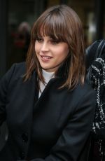 FELICITY JONES at BBC Radio 2 in London 10/14/2016