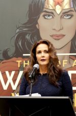 GAL GADOT and LYNDA CARTER at Wonder Woman United Nations Ambassador Ceremony at UN in New York 10/21/2016