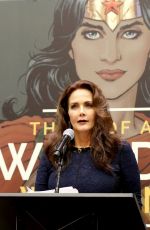 GAL GADOT and LYNDA CARTER at Wonder Woman United Nations Ambassador Ceremony at UN in New York 10/21/2016