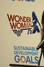 GAL GADOT and LYNDA CARTER at Wonder Woman United Nations Ambassador Ceremony at UN in New York 10/21/2016