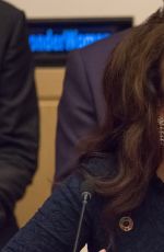 GAL GADOT and LYNDA CARTER at Wonder Woman United Nations Ambassador Ceremony at UN in New York 10/21/2016