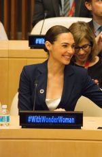 GAL GADOT and LYNDA CARTER at Wonder Woman United Nations Ambassador Ceremony at UN in New York 10/21/2016