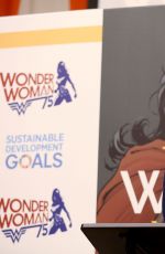GAL GADOT and LYNDA CARTER at Wonder Woman United Nations Ambassador Ceremony at UN in New York 10/21/2016