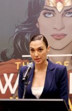 GAL GADOT and LYNDA CARTER at Wonder Woman United Nations Ambassador Ceremony at UN in New York 10/21/2016