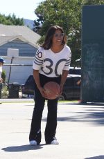GARCELLE BEAUVAIS at a Playground in Los Angeles 10/06/2016