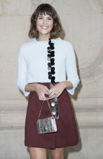 GEMMA ARTERTON at Christian Dior Fashion Show at Paris Fashion Week 09/30/2016