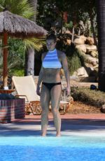 GEMMA ATKINSON in Bikini at a Pool in Marbella 10/14/2016