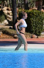 GEMMA ATKINSON in Bikini at a Pool in Marbella 10/14/2016