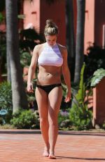 GEMMA ATKINSON in Bikini at a Pool in Marbella 10/14/2016