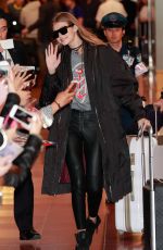 GIGI HADID Arrives in Tokyo 10/11/2016