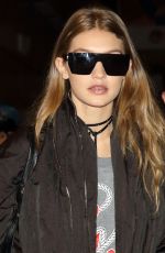 GIGI HADID Arrives in Tokyo 10/11/2016