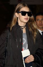 GIGI HADID Arrives in Tokyo 10/11/2016