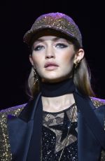 GIGI HADID at Elie Saab Fashion Show at Paris Fashion Week 10/01/2016