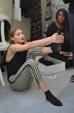 GIGI HADID at Giambattista Valli Fashion Show at Paris Fashion Week 10/03/2016