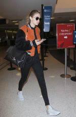 GIGI HADID at LAX Airport in Los Angeles 10/28/2016