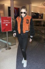 GIGI HADID at LAX Airport in Los Angeles 10/28/2016