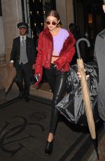 GIGI HADID Leaves Her Hotel in Paris 09/30/2016