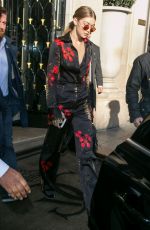 GIGI HADID Out and About in Paris 10/01/2016