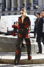 GIGI HADID Out and About in Paris 10/01/2016