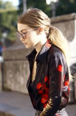 GIGI HADID Out and About in Paris 10/01/2016