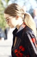 GIGI HADID Out and About in Paris 10/01/2016