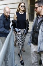 GIGI HADID Out and About in Paris 10/03/2016