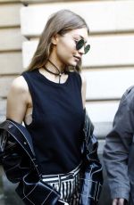 GIGI HADID Out and About in Paris 10/03/2016