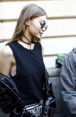 GIGI HADID Out and About in Paris 10/03/2016