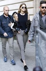GIGI HADID Out and About in Paris 10/03/2016