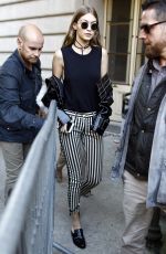 GIGI HADID Out and About in Paris 10/03/2016