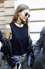 GIGI HADID Out and About in Paris 10/03/2016
