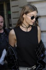 GIGI HADID Out and About in Paris 10/03/2016