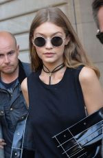 GIGI HADID Out and About in Paris 10/03/2016