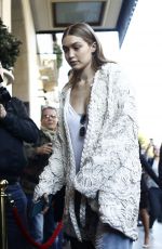 GIGI HADID Out and About in Paris 10/05/2016