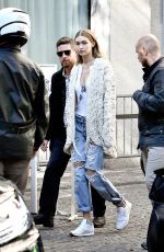 GIGI HADID Out and About in Paris 10/05/2016