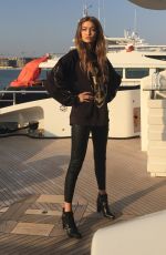 GIGI HADID Promotes Her Tommy x Gigi Collection in Dubai 10/10/2016