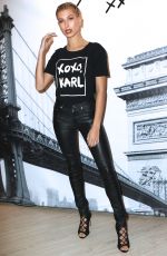 HAILEY BALDWIN and JOAN SMALLS at Karl Lagerfeld Paris x Elle Event in New York 10/18/2016