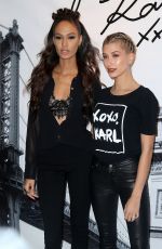 HAILEY BALDWIN and JOAN SMALLS at Karl Lagerfeld Paris x Elle Event in New York 10/18/2016