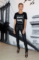 HAILEY BALDWIN and JOAN SMALLS at Karl Lagerfeld Paris x Elle Event in New York 10/18/2016