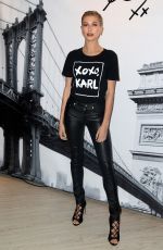 HAILEY BALDWIN and JOAN SMALLS at Karl Lagerfeld Paris x Elle Event in New York 10/18/2016