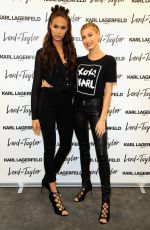 HAILEY BALDWIN and JOAN SMALLS at Karl Lagerfeld Paris x Elle Event in New York 10/18/2016