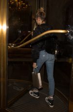 HAILEY BALDWIN Arrives at Her Hotel in Paris 09/30/2016