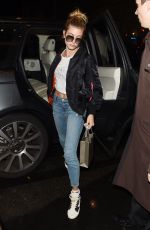 HAILEY BALDWIN Arrives at Her Hotel in Paris 09/30/2016