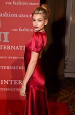 HAILEY BALDWIN at 2016 Fashion Group International Night of Stars Gala in New York 10/27/2016