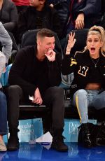 HAILEY BALDWIN at New York Knicks Game 10/29/2016